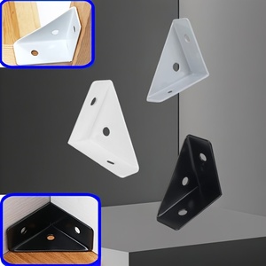 Accessoires de Quincaillerie Équerre d'Angle Noire pour Meubles de Lit Connecteur pour Cadre en Bois - Product Image 3