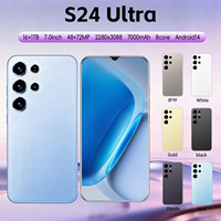 S24 Ultra, el Teléfono Inteligente Android para Juegos Más Vendido, Desbloqueo Facial, 16 GB + 1 TB de Almacenamiento
