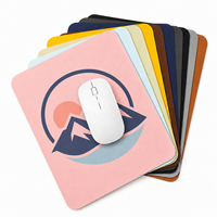 Tapis de souris en cuir imprimé UV personnalisé, tapis de bureau lisse antidérapant pour le travail sur ordinateur, cadeaux promotionnels