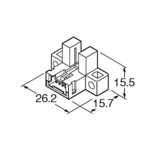 Pour le micro capteur photoélectrique en forme de U PANASONIC PM-L64 connecteur optique intégré - Product Image 1