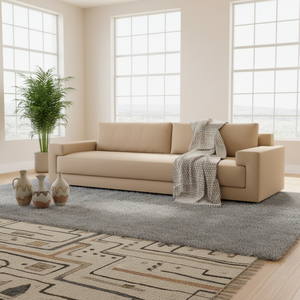 Sofá RH <span class=keywords><strong>PIERO</strong></span>, Muebles Modernos de Madera para Sala de Estar, Sofá Seccional Tapizado en Tela para Hoteles, Relleno de Esponja - Product Image 1