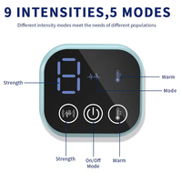 Attelle de poignet portable rechargeable à micro-courant avec coussin chauffant, ceinture de massage à impulsions électriques, masseur de poignet chauffant pour soulagement de la douleur à la main