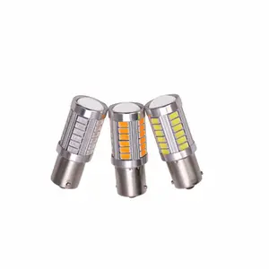 5730 5630 33smd com lente 1156 1157 lâmpada led ba15s luz de freio