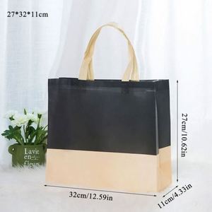 Heavy Duty Structured Tote for Merchandise with Sturdy Bottom Reinforced Handles Laminated Non Woven <b>Bag</b> - Product Image 4