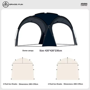 Carpa de Camping para Exteriores, Venta al por Mayor, Carpa de Verano con Protección Solar, Tela Oxford, Plegable - Product Image 6