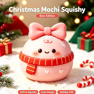 Cadeau de Noël Mochi Squishy Père Noël Grand Cadeau Musical Dessin Animé Anti-Stress à Presser Jouet à Rebond Lent - Product Image 5
