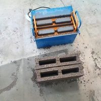 Máquina Manual para Hacer Bloques de Cemento, Nueva, para Uso Doméstico, Exportación, Pequeña, para Pavimentación