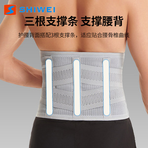 Ceinture de soutien lombaire réglable avec plaque en acier, respirante, enveloppante, pour soulager les douleurs dorsales, pour adultes, toutes saisons, fitness, corps - Product Image 2