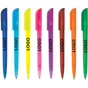 Bolígrafos de plástico con logotipo personalizado, bolígrafos simples y baratos con logotipo personalizado - Product Image 3