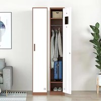Armoire de rangement robuste en acier et fer, à porte simple, pour vêtements, casier de gym, meuble de rangement métallique, unité d'organisation