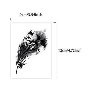 รอยสักลายขนตาเสือที่สร้างสรรค์รอยสักชั่วคราวการออกแบบรูปสัตว์กึ่งถาวรกันน้ำใช้งานได้นาน2สัปดาห์รอยสักสมุนไพรสำหรับแขน - Product Image 2