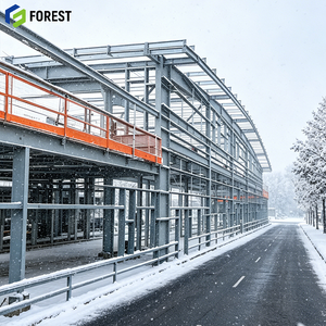 Prefabricated Steel Structure Warehouse Agricultural Facility Corrosion Resistant Portal Frame Fabrication - Product Image 1