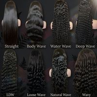Wear & Go Peluca de Cabello Chino Virgen 12A de 30-40 Pulgadas con Cutícula Alineada, Pre-Desplumada, con Frontal de Encaje HD 13x6, Sin Pegamento, con Encaje Pre-cortado y Rizado