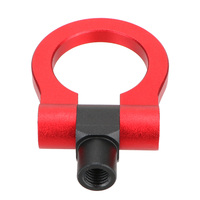 Gancho de remolque de vehículo rojo, gancho de remolque de carreras de coches, barra de remolque, remolque delantero trasero de coche para Mitsubishi Lancer EVO X 10 2008-2016
