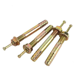 Boulon d'ancrage de frappe en acier au carbone galvanisé Marteau à vis d'expansion entraîné par M6-M10 Application concrète Amovible - Product Image 1