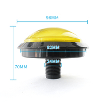 Bouton poussoir lumineux à dôme de 100 mm, bouton poussoir momentané pour machine de jeu d'arcade