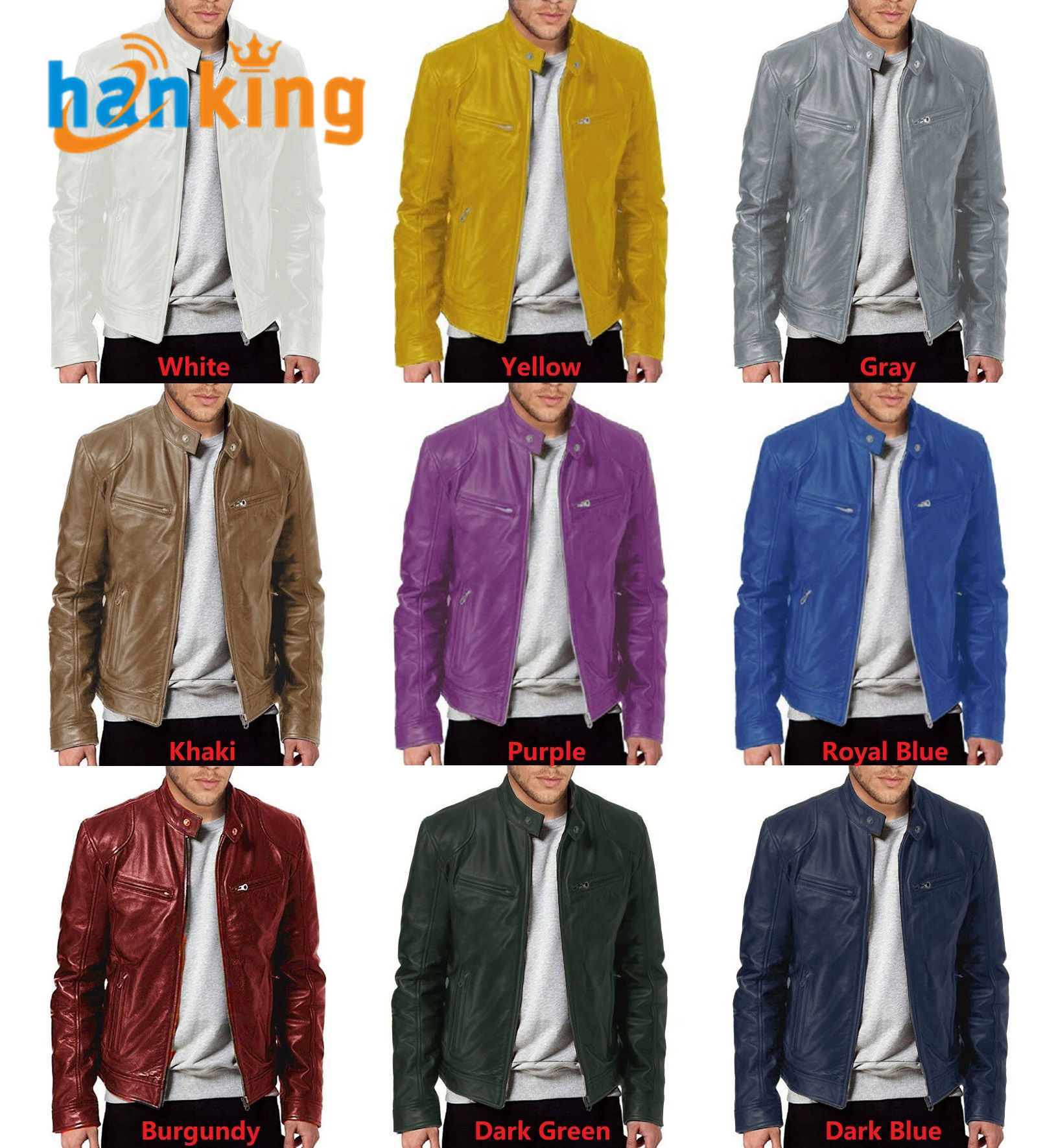 White/Yellow/Gray/Khaki/Purple/Royal Blue/Burgundy ect