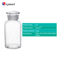 Bocaux en verre transparent poli pour conserve, 60ml, 125ml, 250ml, 500ml, vente en gros, 175mmx81mm, modèles LY 63011/63012/63013/63014