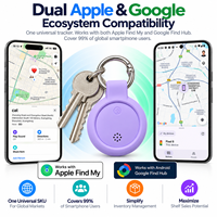 Traceur d'objets intelligent compatible avec Apple Find My et Google Find Hub, étanche IP67, anti-perte, pour bagages, clés, animaux domestiques, enfants
