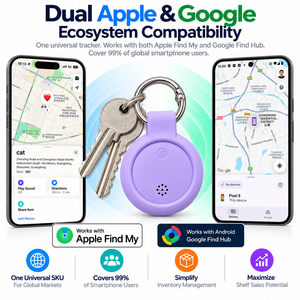 Rastreador de Objetos Inteligente Compatible con <span class=keywords><strong>Apple</strong></span> Find My y Google Find Hub, Etiqueta Antipérdida Impermeable IP67 para Equipaje, Llaves, Mascotas y Niños - Product Image 3