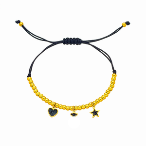 Pulsera de malla con cuentas de acero inoxidable para mujer, diseño de oso, joyería de moda, regalo, cuerda roja, pulsera para bebé, Touses - Product Image 2