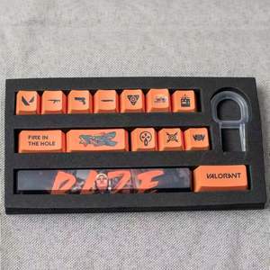 Teclas Personalizadas <span class=keywords><strong>Valorant</strong></span>, Juego de 14 Teclas para Teclados Mecánicos, Todos los Agentes, Habilidades, Efecto Hall, Equipo de Juego FPS, Teclas con el Completo Roster - Product Image 6