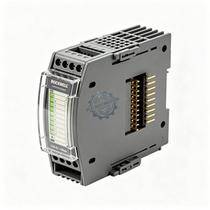 Módulo PLC 1734IE8C, Controlador de Automatización Industrial con Conectores Dorados y Carcasa Gris, Acoplador EtherCAT 8 I/O 240V - Product Image 4
