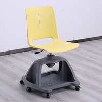 Chaise d'étudiant universitaire, chaise de formation intelligente pour salle de classe avec tablette d'écriture, chaise pivotante, chaise de conférence