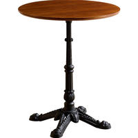 Table et chaises de style américain rétro en bois massif pour café, restaurant occidental, ou petite table de balcon pour pâtisserie