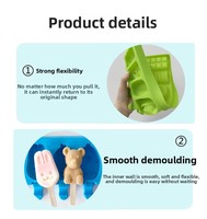Moule à glace en silicone écologique à 8 cavités, nouveau design DIY, pour la décoration de gâteaux et la pâtisserie