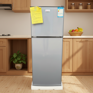 Refrigerador BCD-148 Inteligente, Sin Escarcha, de Acero Inoxidable, de Doble Puerta con Congelador Superior, a Gas/Eléctrico, Nuevo, para Uso Doméstico - Product Image 3