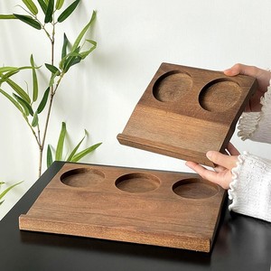 Bandeja de Madera Maciza Mu Yi, Rectangular, Multifuncional, para Bebidas y Aperitivos, Bandeja Decorativa para Escritorio - Product Image 1