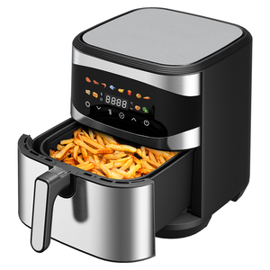 2025 New Air Fryer 6L 7L 8L 12L Full Stainless Steel Body With Double Basket 1800W Digital <b>Control</b> Air Fryer Full Stainless Stee - Product Image 3