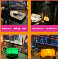 Boîte à lumière flottante magnétique sur le thème de GTA, lumière ambiante LED RGB 360° °   Lampe de bureau à lévitation rotative, décoration pour salle de jeux