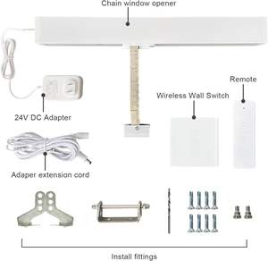 Système de ventilation industriel en alliage d'aluminium robuste Solution Ouvre-fenêtre à chaîne moderne avec télécommande sans fil - Product Image 1