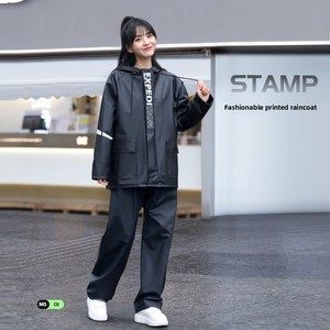 Ensemble <span class=keywords><strong>de</strong></span> pluie professionnel pour moto, imperméable, 2 pièces, design réfléchissant, pour hommes et femmes, idéal pour la livraison en scooter - Product Image 2
