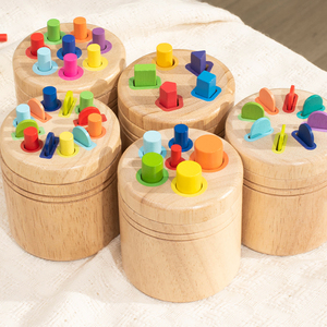 <span class=keywords><strong>Giocattolo</strong></span> Educativo in Legno Montessori CE CPC 3 in <span class=keywords><strong>1</strong></span> per Bambini, con Bastoncini Colorati e Forme per Ordinare e Classificare - Product Image 4