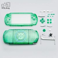 Coque transparente NSLikey pour console PSP 3000, boutons D-pad, boutons L/R, vis