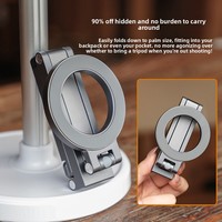 Support de téléphone portable pliable universel multifonctionnel en alliage d'aluminium magnétique réglable en hauteur et portable