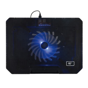 HV-F2030 HAVIT Support de refroidissement <span class=keywords><strong>pour</strong></span> ordinateur <span class=keywords><strong>portable</strong></span> en maille de fer réglable en hauteur avec LED - Product Image 4