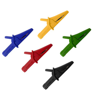 <span class=keywords><strong>Pince</strong></span> de test de type <span class=keywords><strong>pince</strong></span> <span class=keywords><strong>crocodile</strong></span> avec douille banane de protection de 4mm à l'extrémité arrière - Product Image 5