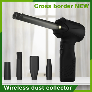 Souffleur d'air sans fil pour le nettoyage, moteur sans balais en plastique noir, haute vitesse, collecteur de poussière monté sur voiture - Product Image 2