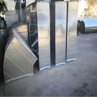 Tuyau en tôle d'acier galvanisé pour climatisation centrale, ventilation de garage, tuyau d'évacuation, plaque en fer angulaire, certifié SASO, découpe