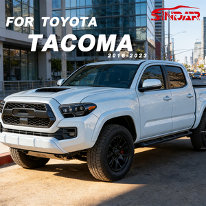 פנסי לד קדמיים לרכב SINDAR, אביזרי תאורה משופרים לטויוטה טאקומה N300 2015-2020 2016-2023, 4 עדשות. - Product Image 6