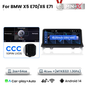 Navifly mnx 10.25inch không dây android13 1920*720 đài phát thanh xe 4G LTE DSP DVR trms cho BMW X5 E70 với xe chơi Android tự động - Product Image 5