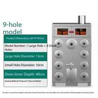 Horno Asador Comercial de Acero Inoxidable de Fácil Limpieza, con Diseño Multihoyo para Hornear Patatas, Peras y Taro