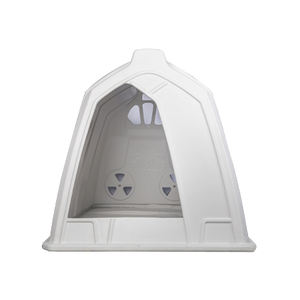 Buzağı ev gıda sınıfı açık çeliksiz arka yan havalandırma plastik buzağı Hutch - Product Image 4