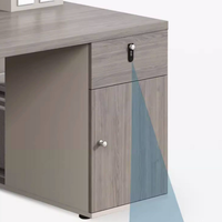Nouvelle table de bureau modulaire convertible moderne en bois et ensemble de table d'appoint avec fonctions extensibles