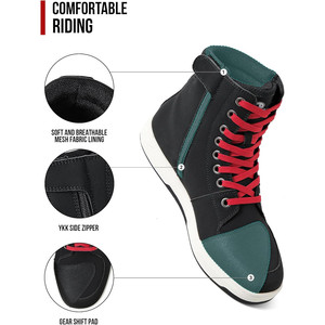 Scarpe da Moto BORLENI per Uomo - Stivali Protettivi a Caviglia e Metà Polpaccio per Strada e Motocross - Product Image 6
