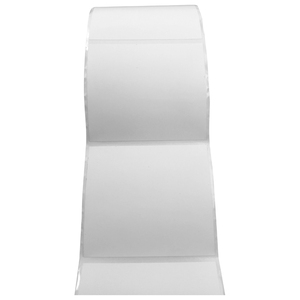 Customized vacant paper white thermal label stickers packaging labels